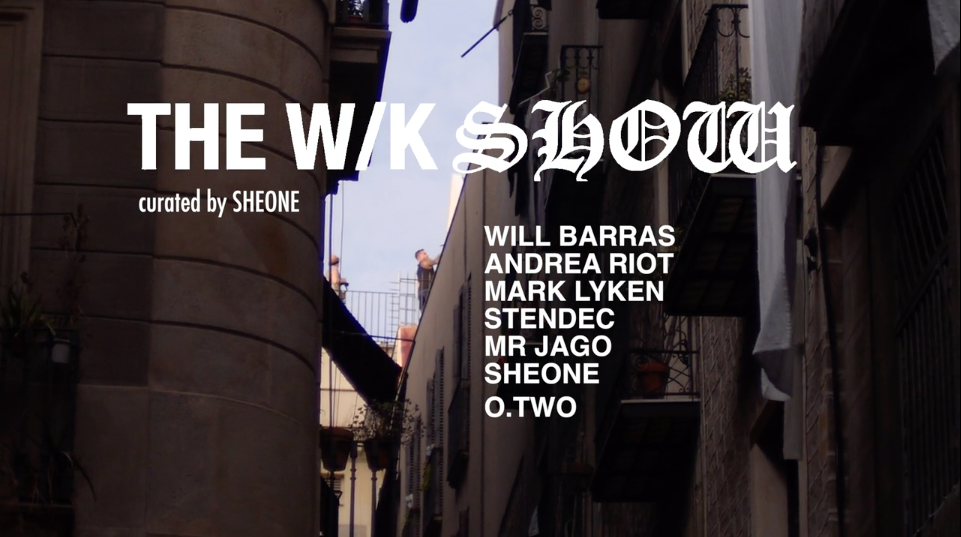 WK Show and Rooftop Live Art session curated by SheOne at Fousion Gallery Barcelona